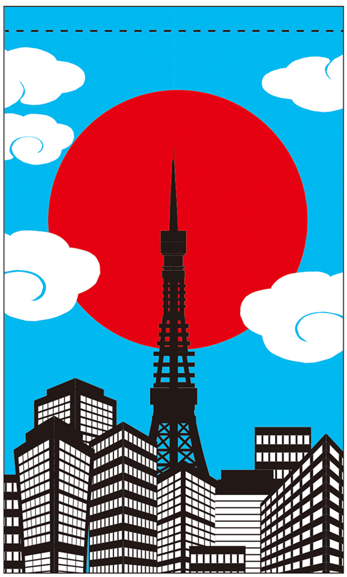 日よけ幕 01 【イラスト】