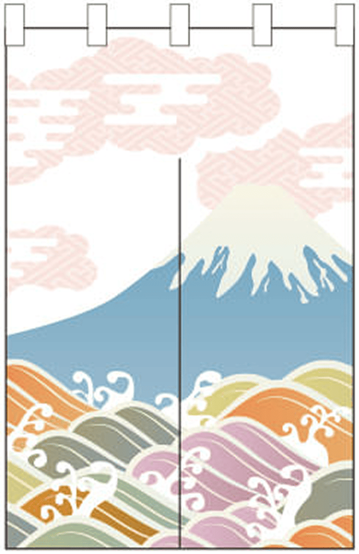 和食 16 【富士山 のれん】