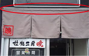 仕立て部分